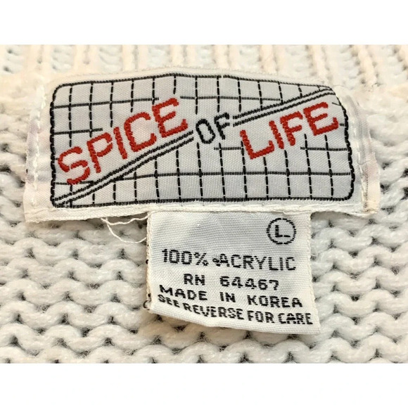 Vintage Spice Of Life Cardigan Sweater Christmas Yorkshire Dogs Women's Large - Picture 4 of 7